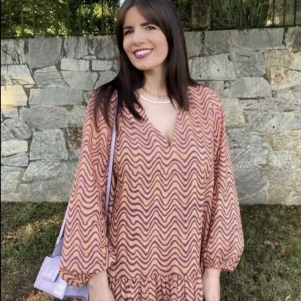 ZARA PRINTED MIDI DRESS - Picture 10 of 16